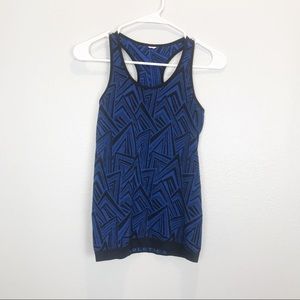 Fabletics printed Razor Back Workout Tank Top